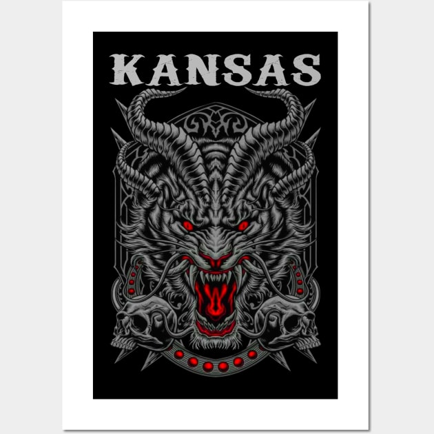 KANSAS BAND MERCHANDISE Wall Art by Rons Frogss